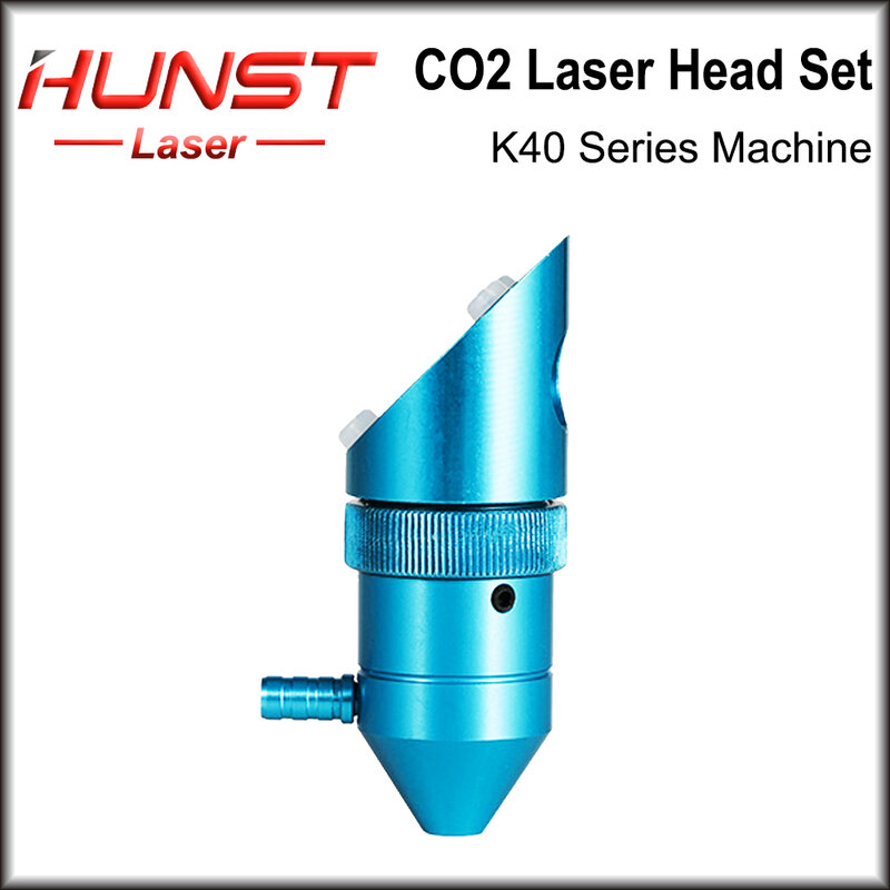 Hunst Co2 Laserkop Voor K40 Serie Lasergraveren Snijmachine Lens Dia:12/18Mm Fl50.8 Mm Spiegel 20Mm