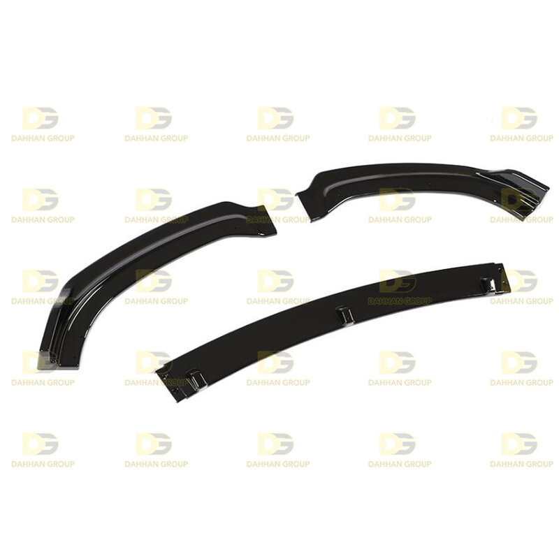 B. mw 3 série f30 2012 - 2018 padrão amortecedor dianteiro divisor 3 peças piano gloss preto superfície plástico f30 m3 m esporte kit
