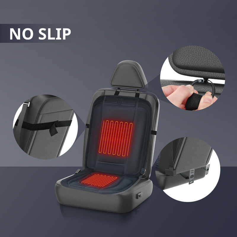Cobertura de assento aquecida com aquecimento rápido ampla almofada aquecida para o inverno
