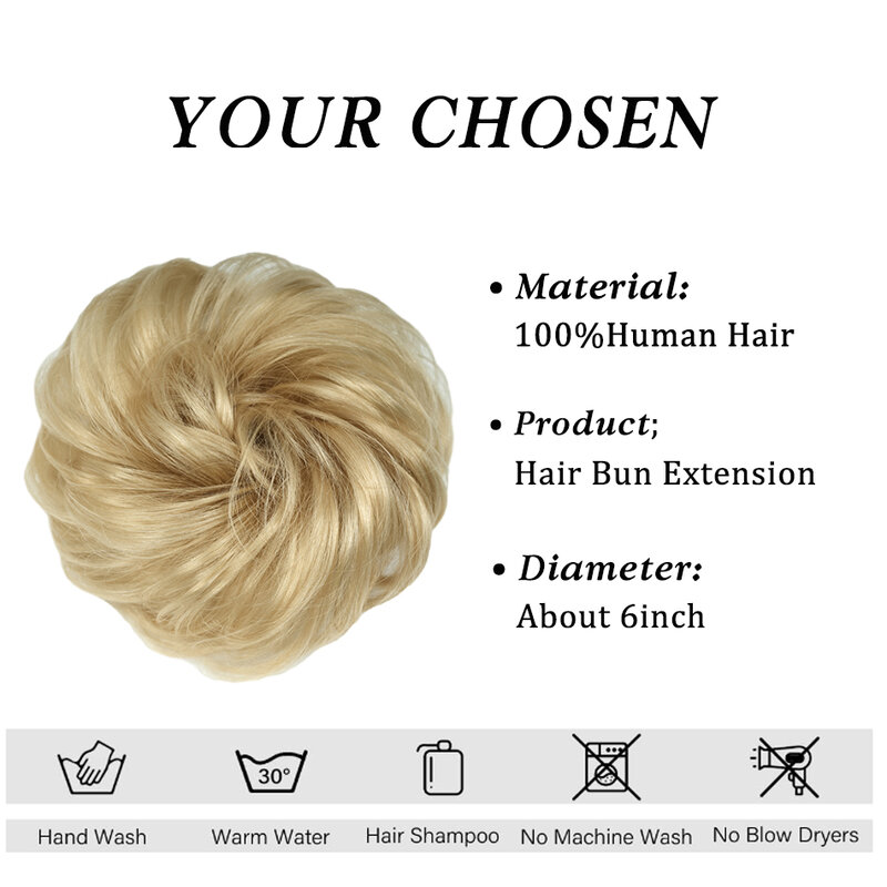 Kok z włosów elastyczny sznurek roztrzepany kręcone elastyczne gumki treski Chignon Donut Updo kawałki włosów dla kobiet ciemnobrązowy