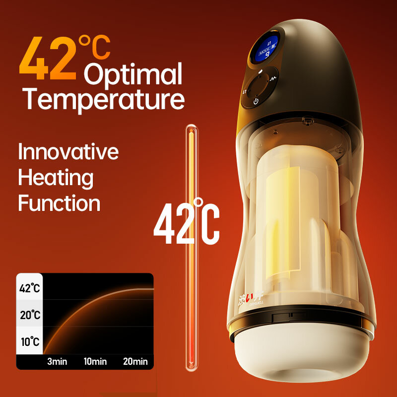 DRY WELL Smart Sex Robot for Men Vacuum Oral Sex Sucking Automatic Male Masturbator Heating and Moaning Adult Goods for Men