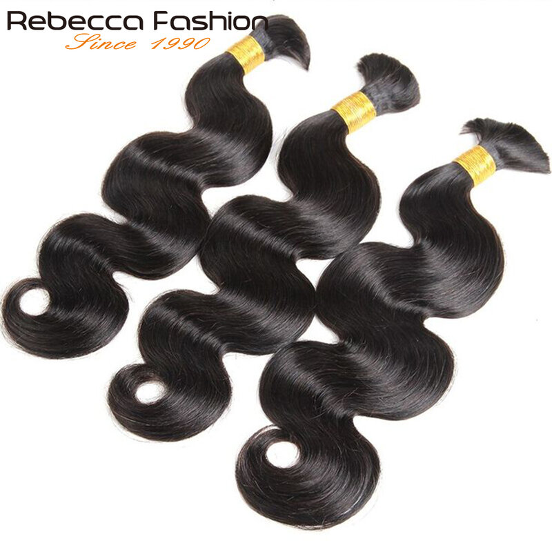Rebecca 30 Inch Braziliaanse Body Wave Hair Weave Bundels Vlechten Bulk Geen Inslag Bundels Deal Braziliaanse Menselijke Vlechten Haar Bulk Vrouwen