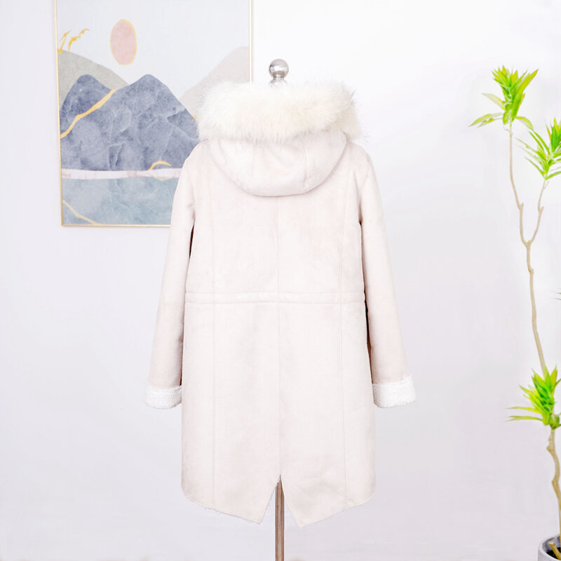Cappotto Fuzzy in pelliccia sintetica con risvolto caldo invernale da donna soprabito Fuzzy Mink abbigliamento femminile