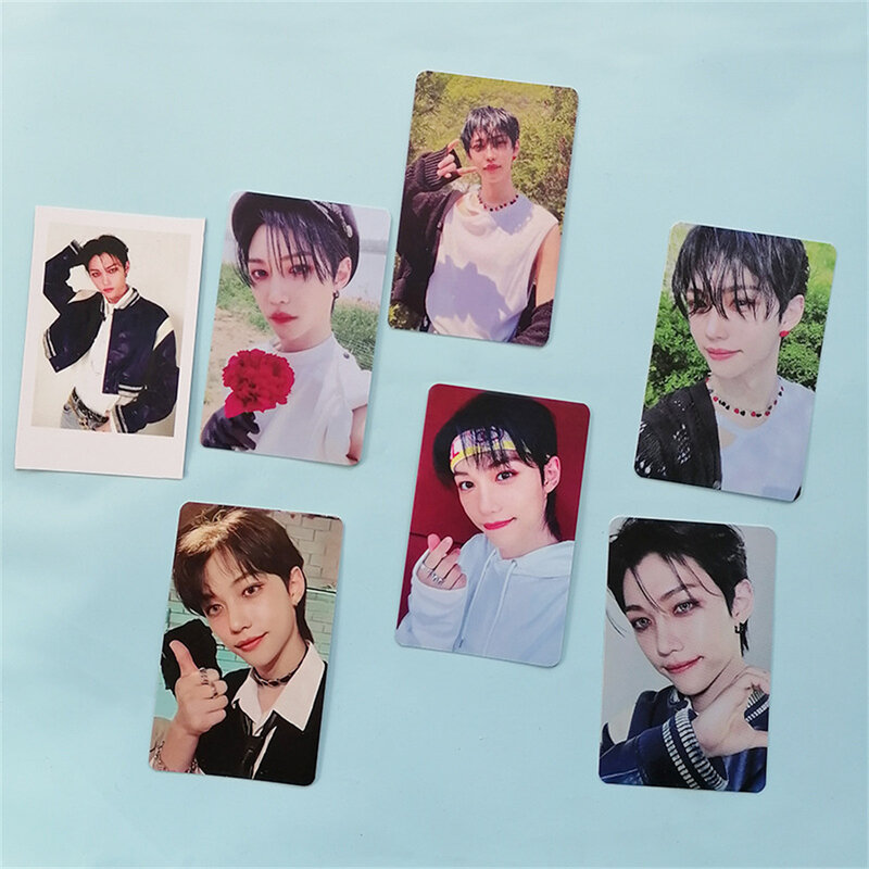 Conjunto de 8 tarjetas fotográficas Kpop Stray para niños, nuevo álbum, tarjetas Lomo MAXIDENT, tarjetas fotográficas estampadas de doble cara, regalos para fanáticos Han Hyunjin