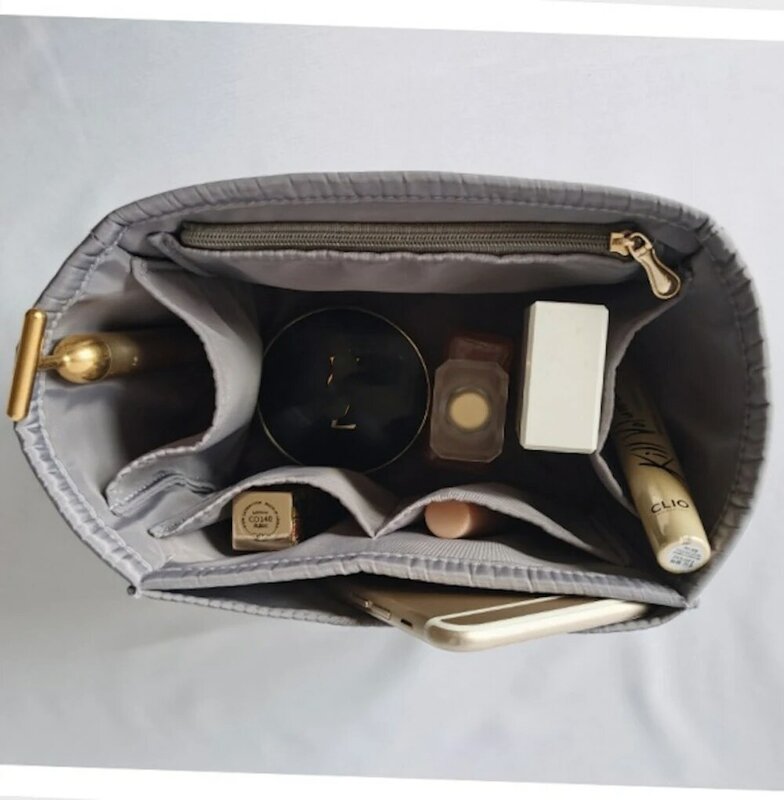 Hicotin 18 22 26用インサートバッグオーガナイザー化粧ハンドバッグ財布ポータブルベースシェイパープレミアムナイロン (手作り)