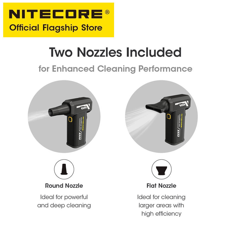 NITECORE CW20 Multipurpose Pocket Photography Fan Electric Portable Fan Stepless Wind Blower for Canon Sony Short Video Camping