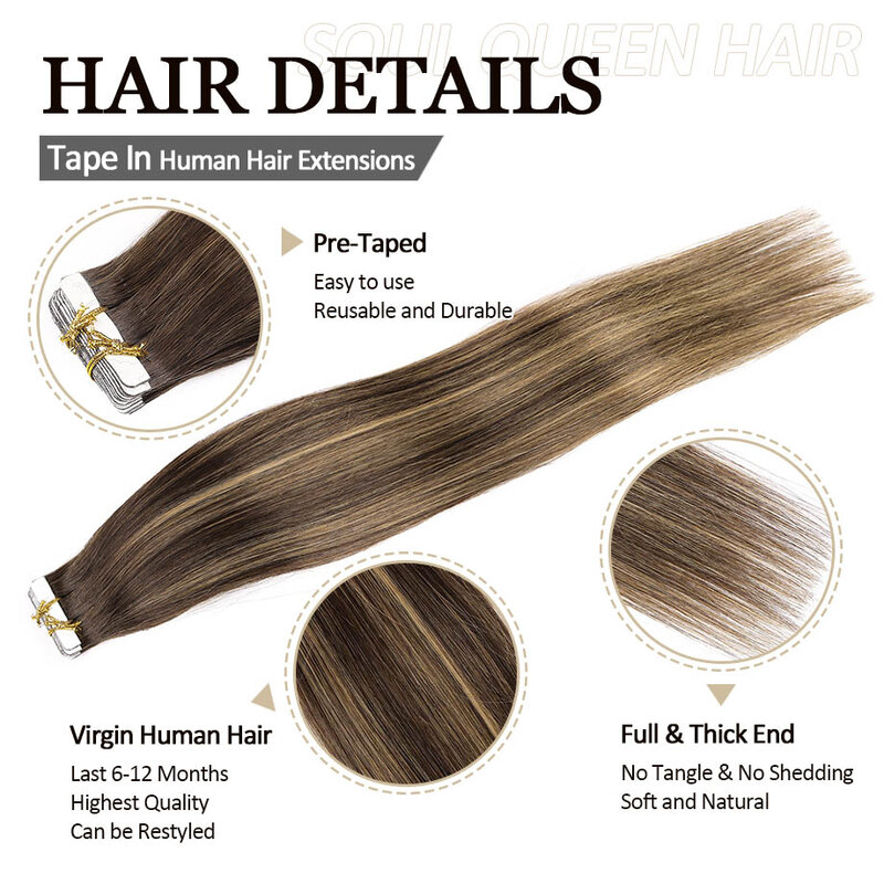 Klebeband in Haar verlängerungen 100% echtes menschliches Haar gerade nahtloses brasilia nisches Remy menschliches Haarband in Haar verlängerungen 50/100g 20/40pc