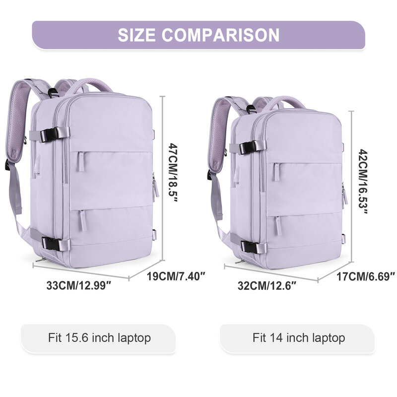 Дорожный рюкзак для женщин, переносной рюкзак, рюкзак для ноутбука TSA, одобрен для полета, сумка для медсестер колледжа, повседневный рюкзак на выходные