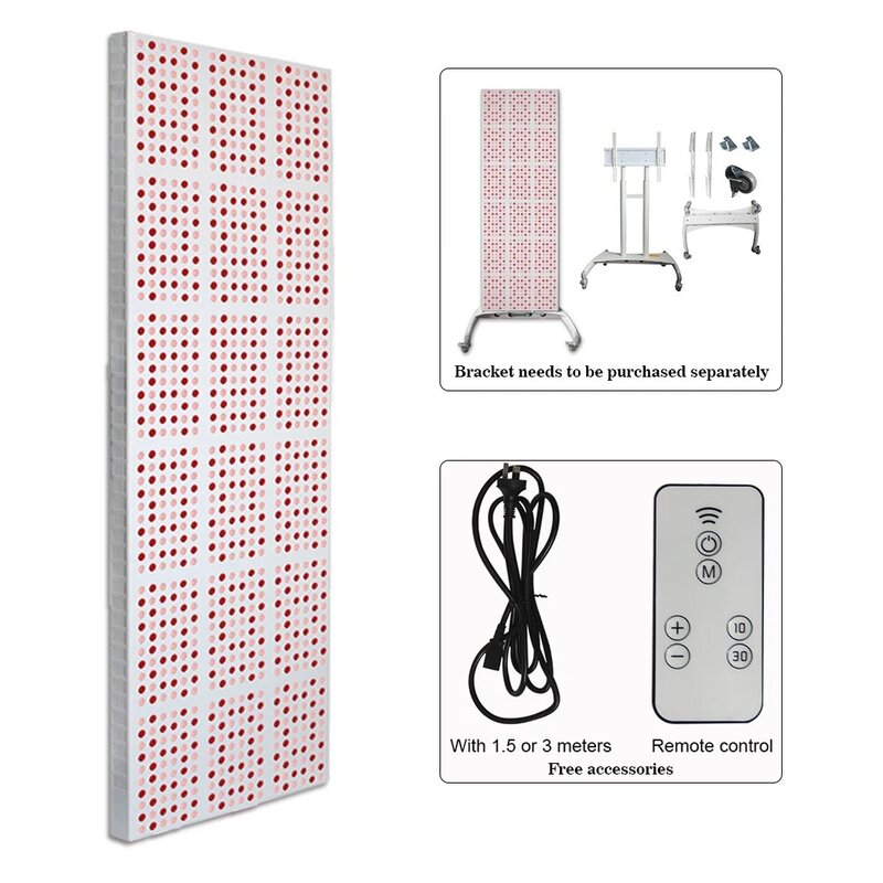 Red light therapy 660nm 850nm led light therapy machine full body 2000w 1500w 1000w 300w led red light therapy panel