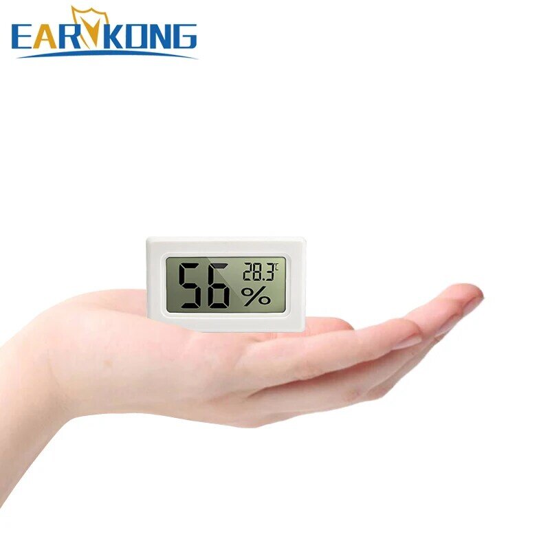 温度および湿度センサー,wifi,スマート湿度計,lcdディスプレイ付き屋内温度計,alexaおよびgooglehomeと互換性があります