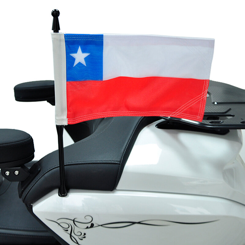 Флаг для мотоцикла Honda Gold Wing GL1800, набор флагов Чили, инструменты для багажника, кронштейн, флаг для мотоцикла, туристический