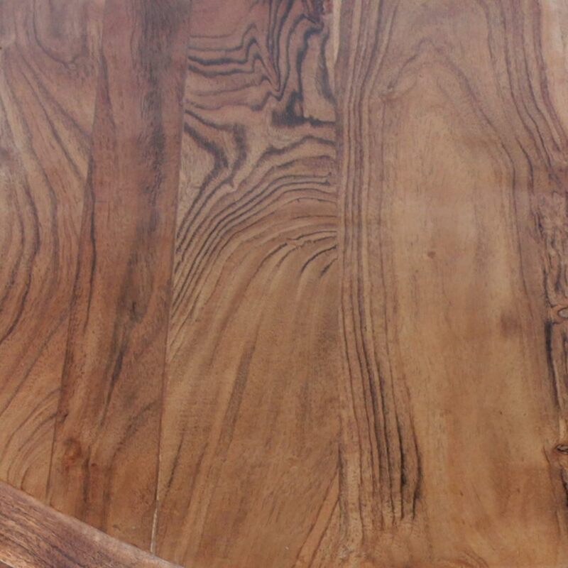 The Urban Port Diamond Shape Acacia Wood Coffee Table with Smooth Top, 33"