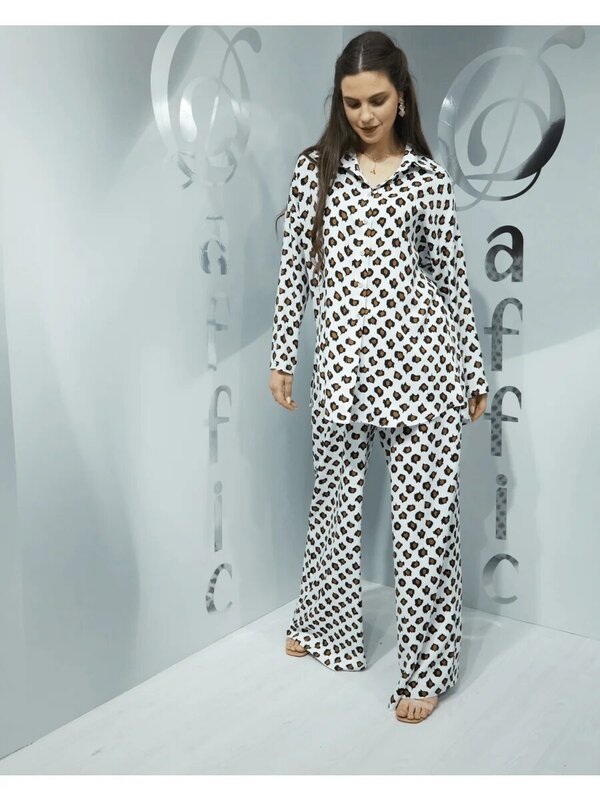 Daffic Baumwolle Zwei-Stück Gedruckt Sets: Heben Sie Ihre Stil mit Komfort und Chic Designs Baumwolle 100% Muslimischen Sets