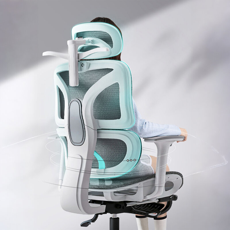 Tookfun Ergonomic Chair Waist Support Computer Gaming Seat Office Chair Lift Swivel Chair Home Furniture 3D Headrest 4D Armrest