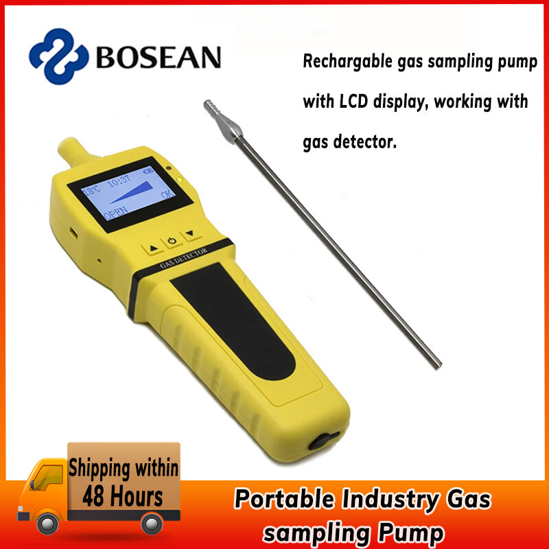 Pompa pengambilan sampel Gas industri portabel pengisian Digital cerdas pompa eksternal perangkat sampel mendukung semua Gas
