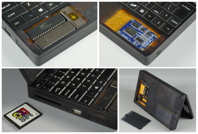 Ordinateur Portable avec Système DOS, Carte Graphique CGA/VGA, Série/Parallèle, Compatible avec IBM PC XT, Machine 8088CPU, 8088