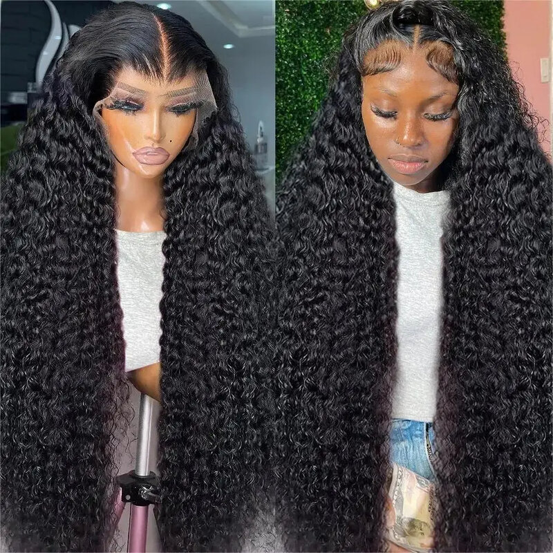 200 Density Frontal Lace Wigs Human Hair Curly Wigs For women Deep Wave 13x6 Hd Lace Frontal Wig 13x4 Water Wave Lace Front Wig