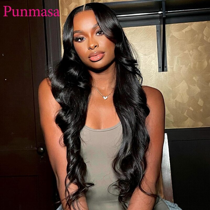 30Inch 13x6 Ginger Brown Body Wave Human Hair Wigs Transparent Lace Front Wigs for Black Women PrePlucked 200%  13X4 Frontal Wig