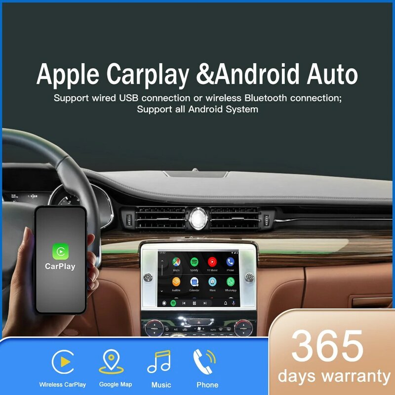 Беспроводной модуль Apple Carplay для Maserati Quattroporte ghiсот 2014-2016 Android Авто Carplay зеркальный адаптер передней и задней камеры