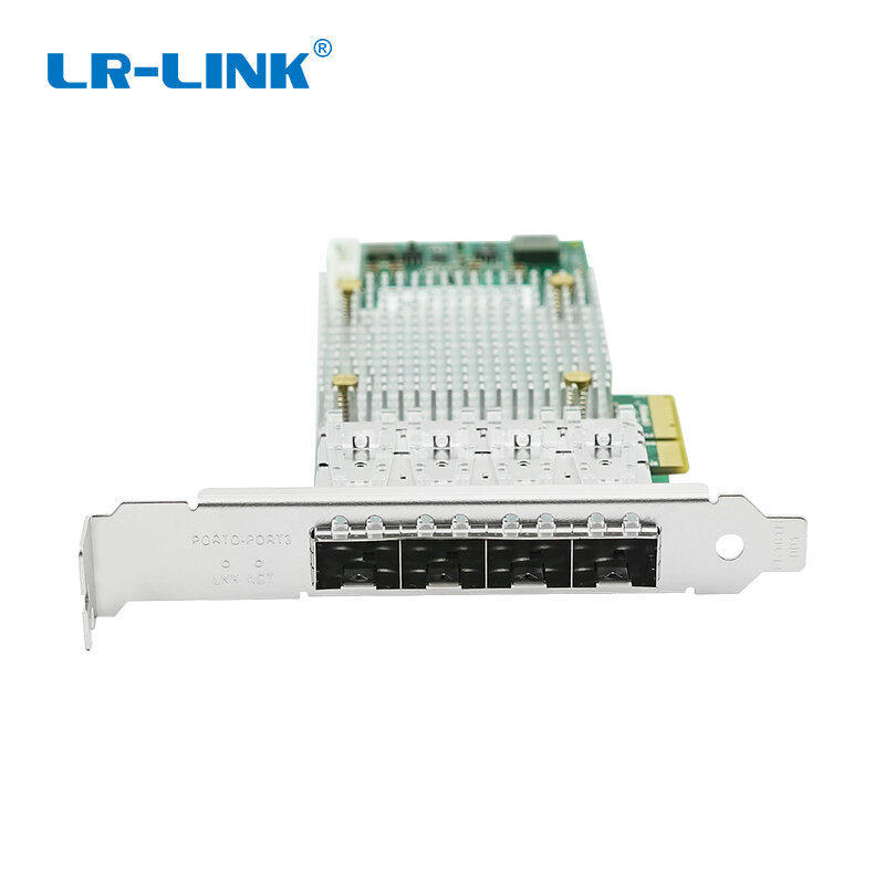 LR-LINK 9054PF-4SFP PCIe x4 Quad-port 100M tarjeta de red de fibra SFP adaptador de red Ethernet basado en Chip Intel I350AM4