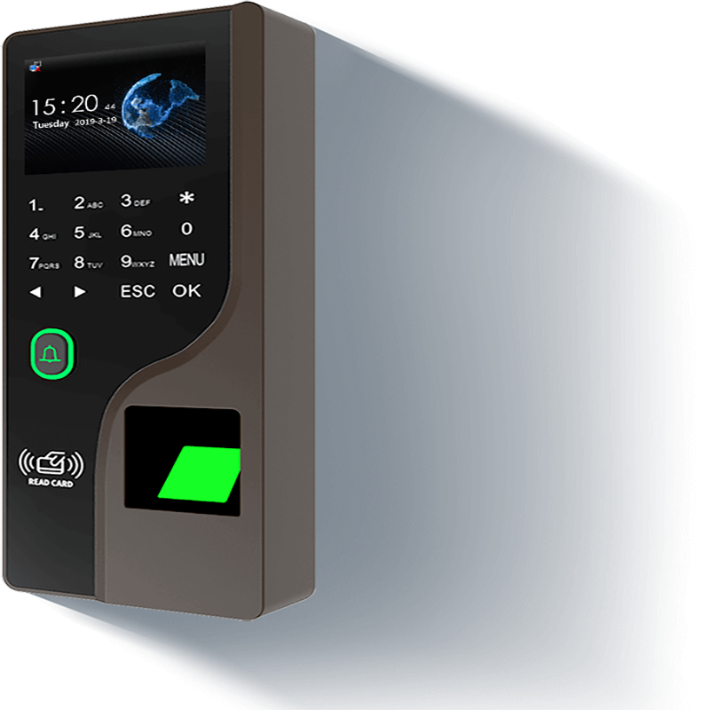 Fingerprint Attendance Machine 2.4-Inch Password RFID Card Mobile Phone Opens The Color Screen Biometric Door Lock Time Record