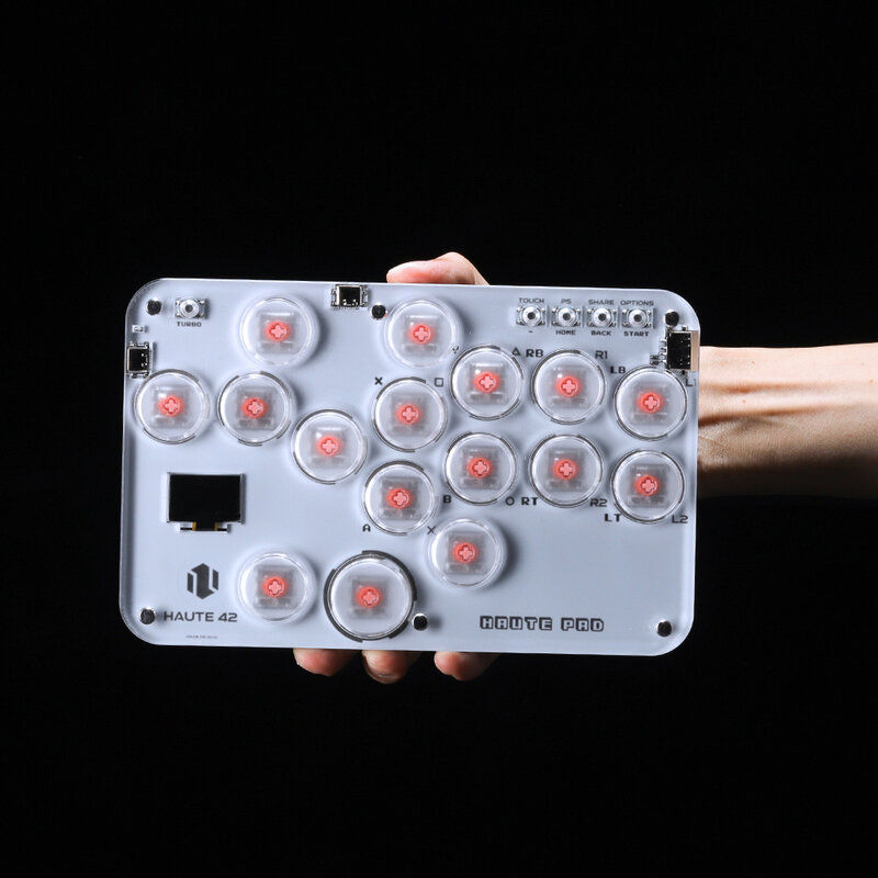 เครื่องควบคุมกล่องเกม Haute42สำหรับ Ps4/สวิตช์/อบไอน้ำเครื่องพีซีจอยสติ๊กแบบ Hitbox
