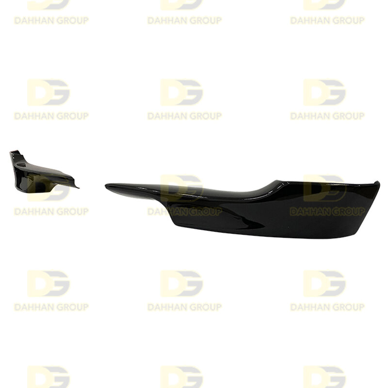 B.damw 3シリーズe92 e93 lci 2007-2013フロントバンパーコーナーフラップ拡張左右ピアノ光沢黒プラスチック
