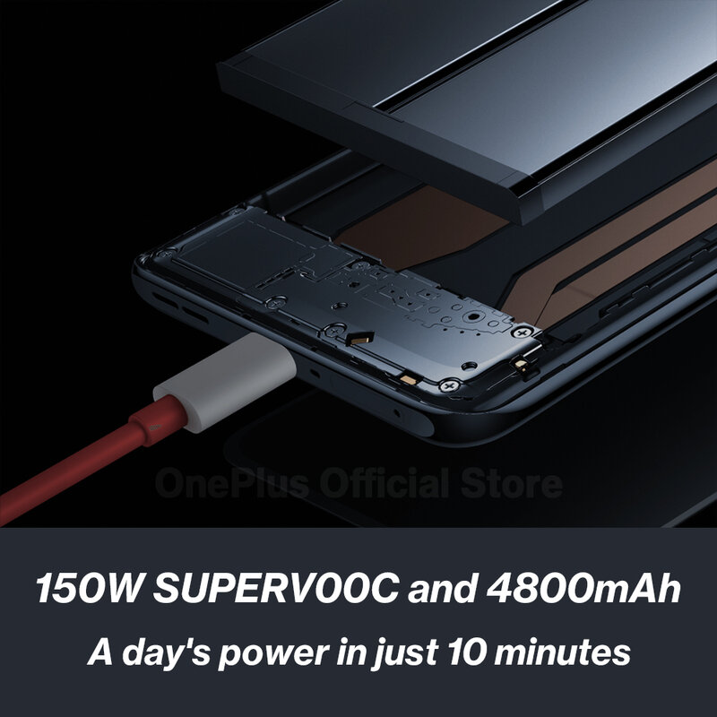 Super Vooc-スマートフォン,iPhone Plus 10 t,5g,snapdragon 8,150 mAh,スーパーバージョン1/4800 W