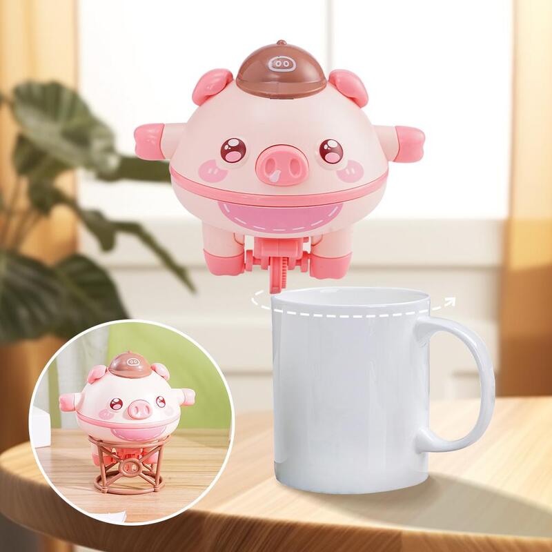 Children's Automatic Balancing Pig Black Technology Tumbler Unicycle Self-electric Educational Rotating Top Children's Toy