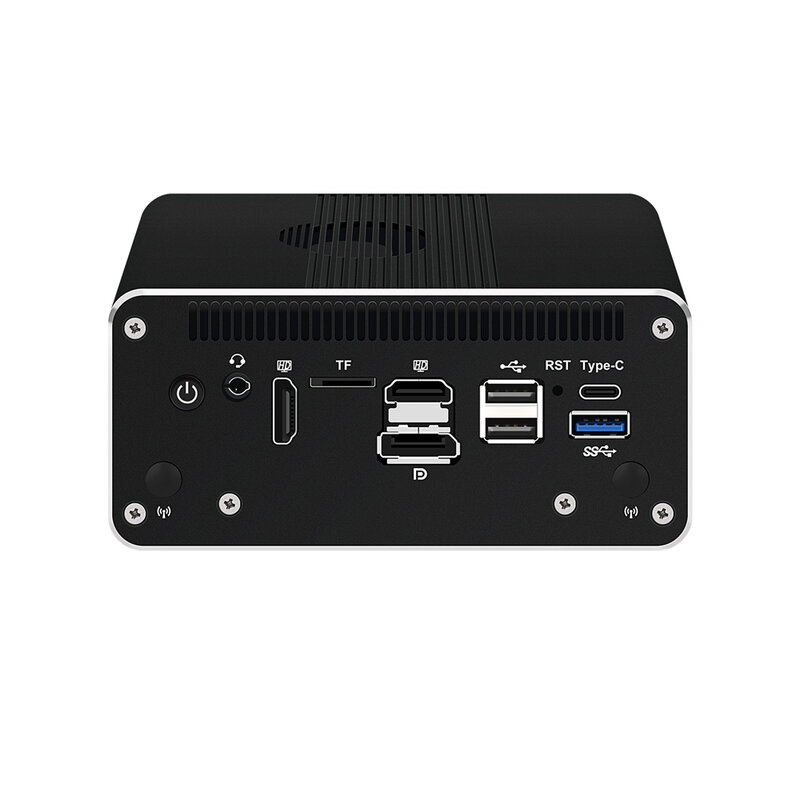 Urządzenie HUNSN Micro Firewall, Mini PC,Router PC,U300E/Gold 8505/I5 1240P,RJ50f,4 x 2.5GbE I226-V, 2SFP + optyczne 10Gbe 82599ES