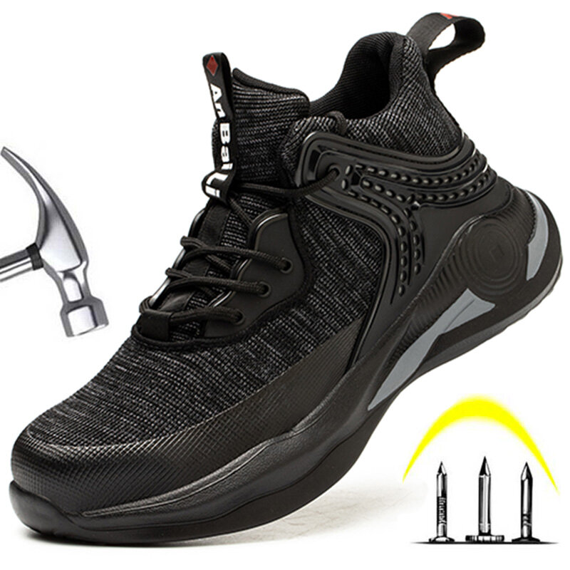 2023 Sneakers da lavoro scarpe con punta in acciaio scarpe antinfortunistiche da uomo scarpe da lavoro antiforatura stivali moda indistruttibile calzature sicurezza
