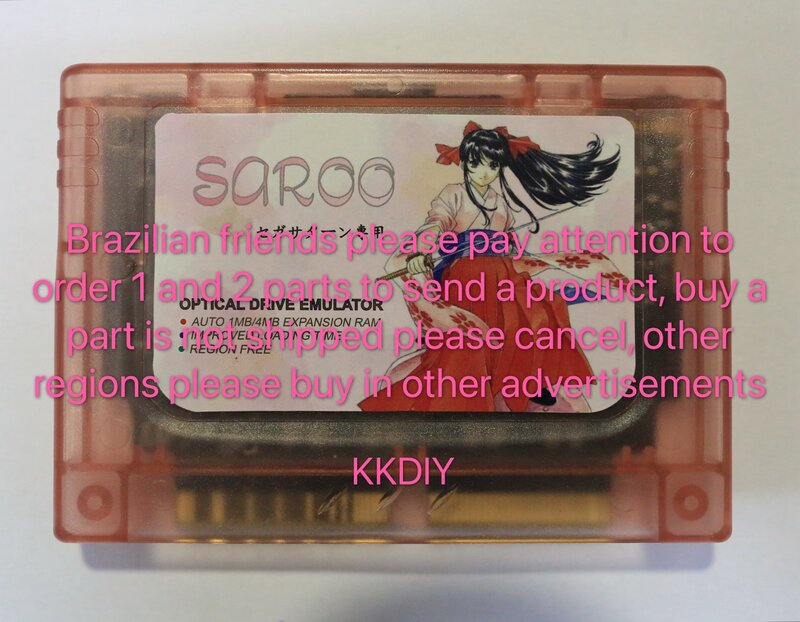 Saroo สำหรับบราซิล-คอนโซล DO Saturn, jogo Retro, 1.37 Ver SS, everdrive