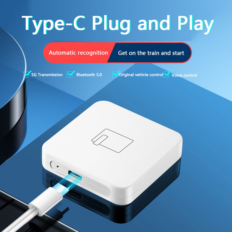 Bluetooth 5G con cable a Carplay inalámbrico para Apple Android AUTO AI Box, Nissan Camry, Mercedes, Toyota, Mazda, Citroen, Audi, Land Rover