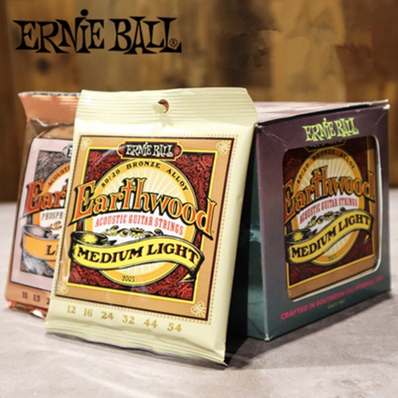 Ernie Ball – cordes de guitare acoustique, alliage Bronze, 80/20, 2003, 2004, 2006, 2008