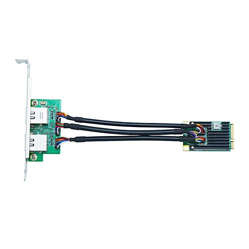 LR-LINK 2217PT Dual Port Mini Pci-express Kartu Ethernet Jaringan Gigabit RJ45 Lan Adapter 10/100/1000Mbps PCI-e Intel I350 Chip