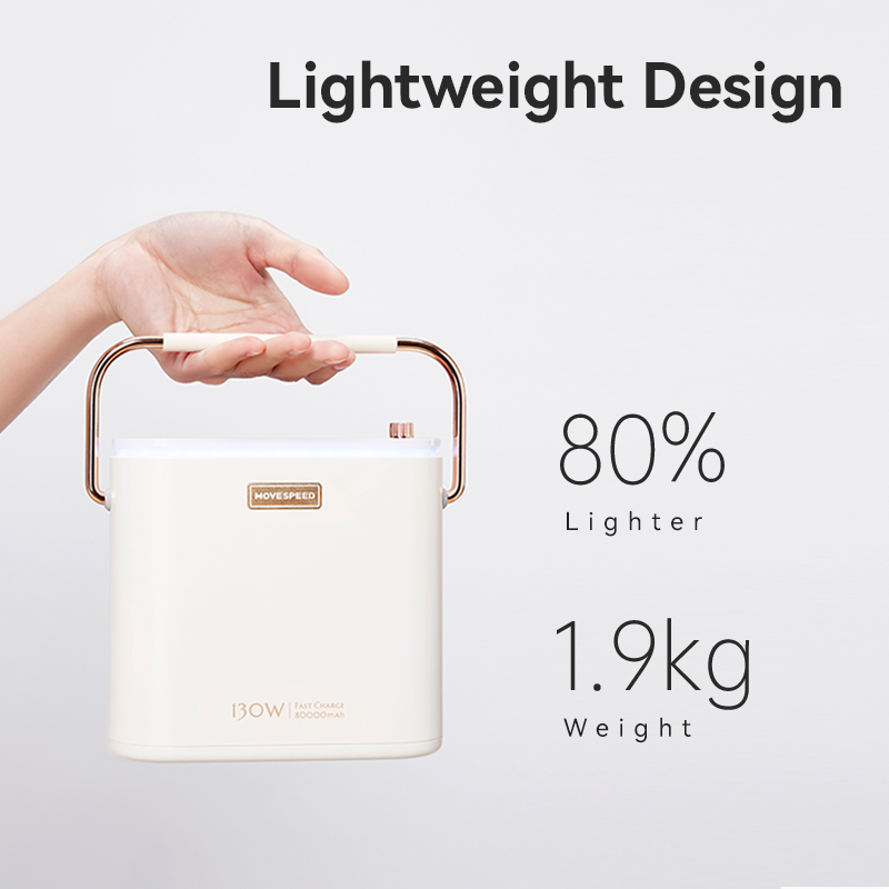 Movespeed S80แบตสำรอง80000mAh 130W ชาร์จเร็ว powerbank แหล่งจ่ายไฟแบบพกพากลางแจ้งสำหรับโทรศัพท์แล็ปท็อปกล้องโดรน