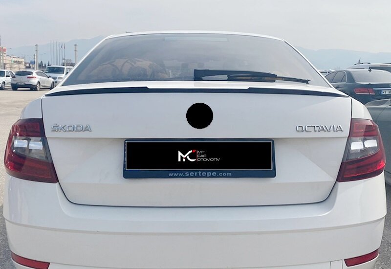 Alerón estilo M4 para Skoda Octavia 2014-2018, accesorios de coche, divisor de carrocería, difusor de faldas laterales, tuning de coche