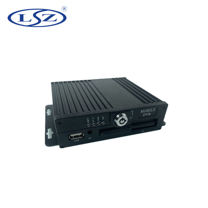 LSZ-Gravador de vídeo móvel do veículo DVR, 4 canais, AHD 1080P, cartão SD, MDVR, H.264, suporte a função GPS