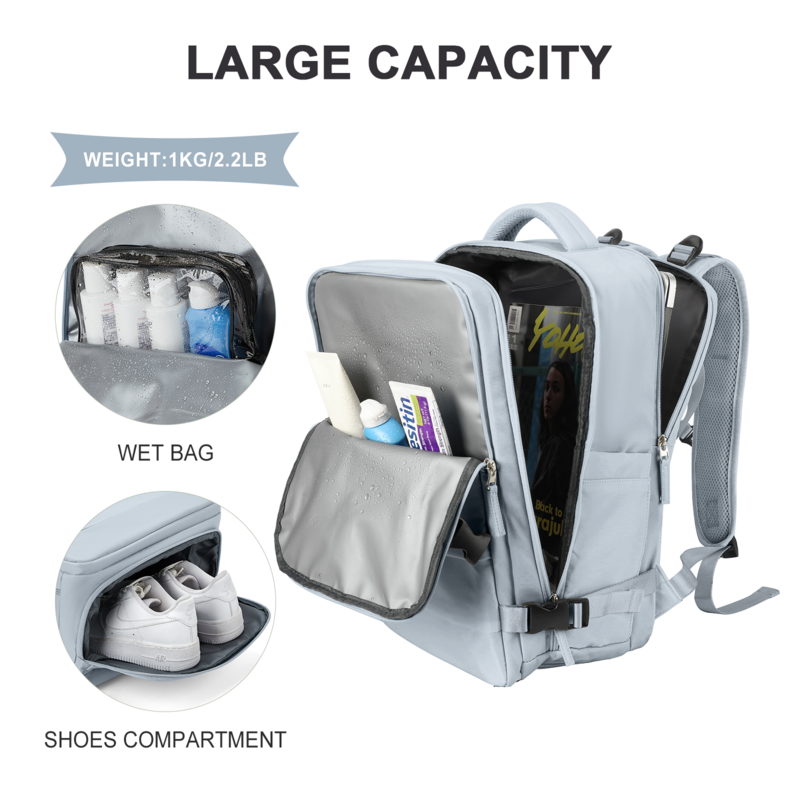 Backpack 40x20x25 Ryanair, Travel Backpack for Women Men, Personal Item Carry on Backpack, Business Weekender Laptop Backpack