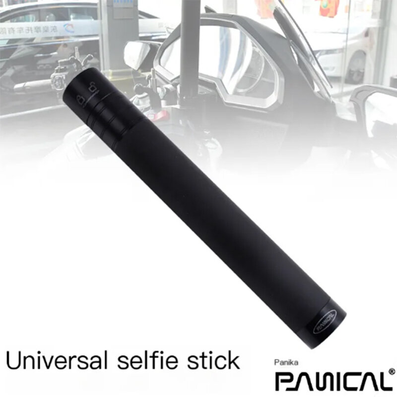 Panical Universal Motorcycle Adjustable Panoramic Selfie Stick Mounting Handlebar Bracket Suitable for Motorcycle 360 Accessorie