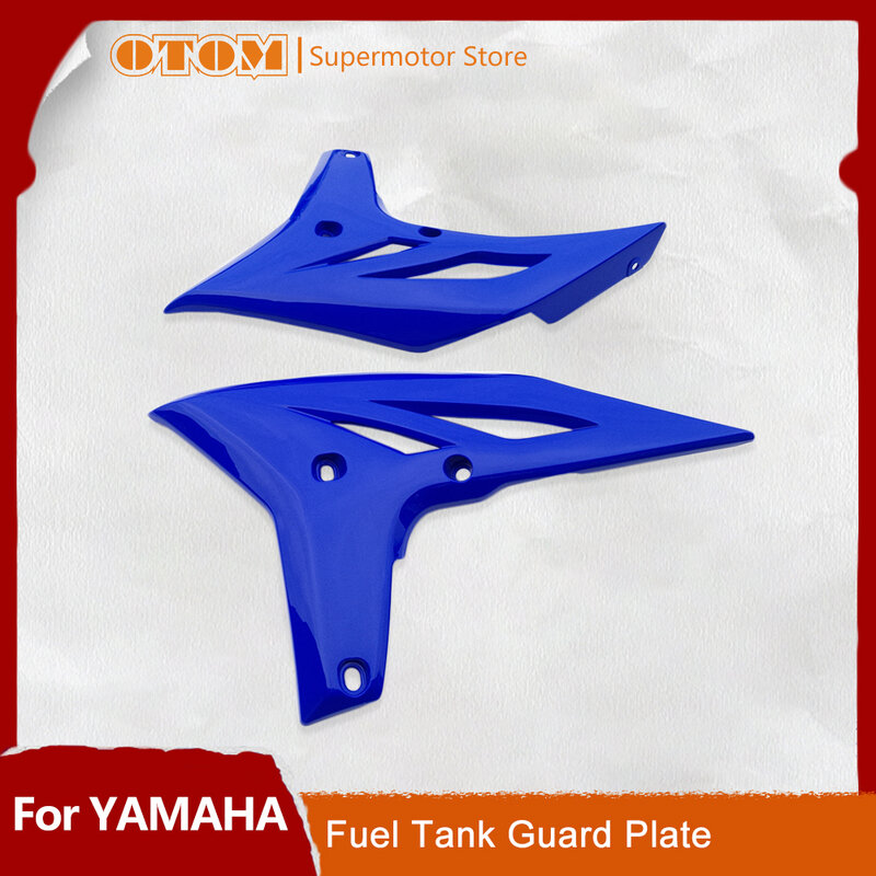 OTOM Motorcycle NEW Fuel Tank Guard Plate Left Right Protection Plastic Side Covers Body Fairing For YAMAHA YZ250F 2010-2013