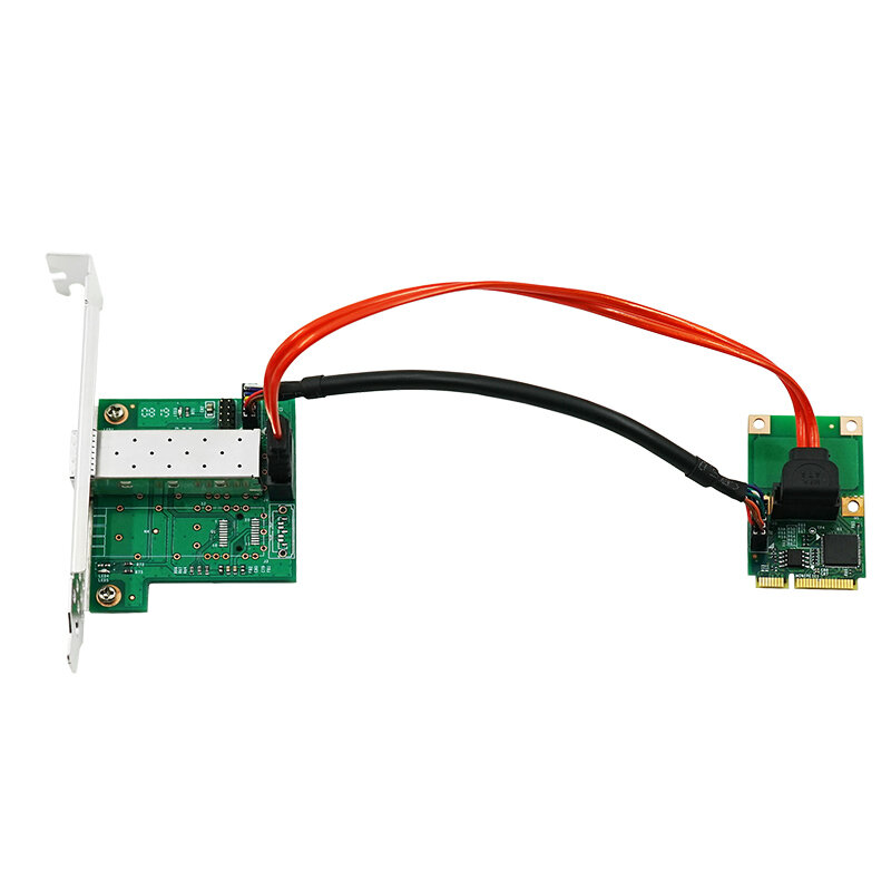 LR-LINK 2204PF-SFP Mini pci-express Gigabit Ethernet SFP karta sieciowa kontroler NIC serwer Adapter Intel I210