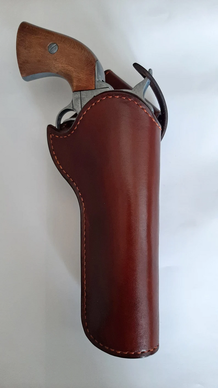 Steampunk Revolver Holster Western Unisex Cosplay Accessory Props for 6 Inch Barrel Pistol Gun Belt Bag in Old Wild West Style