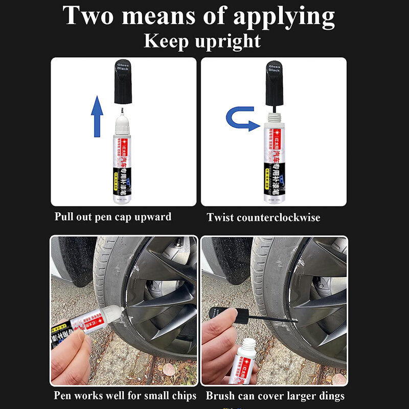 Penna per la riparazione dei graffi della ruota dell'auto