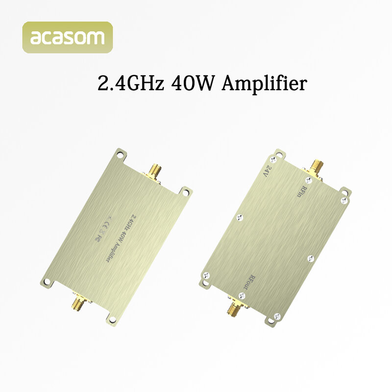 Amplificador de alta potencia RF de 2,4 GHz y 40W, extensor de señal inalámbrico, fuente de señal de barrido para Dron WiFi6