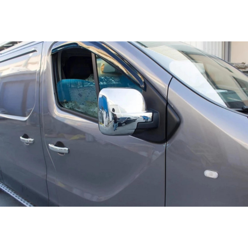 Chrome espelho capas para renault trafic 2015 2022 acessórios do carro 2 peças de alta qualidade cromo exterior peças tuning
