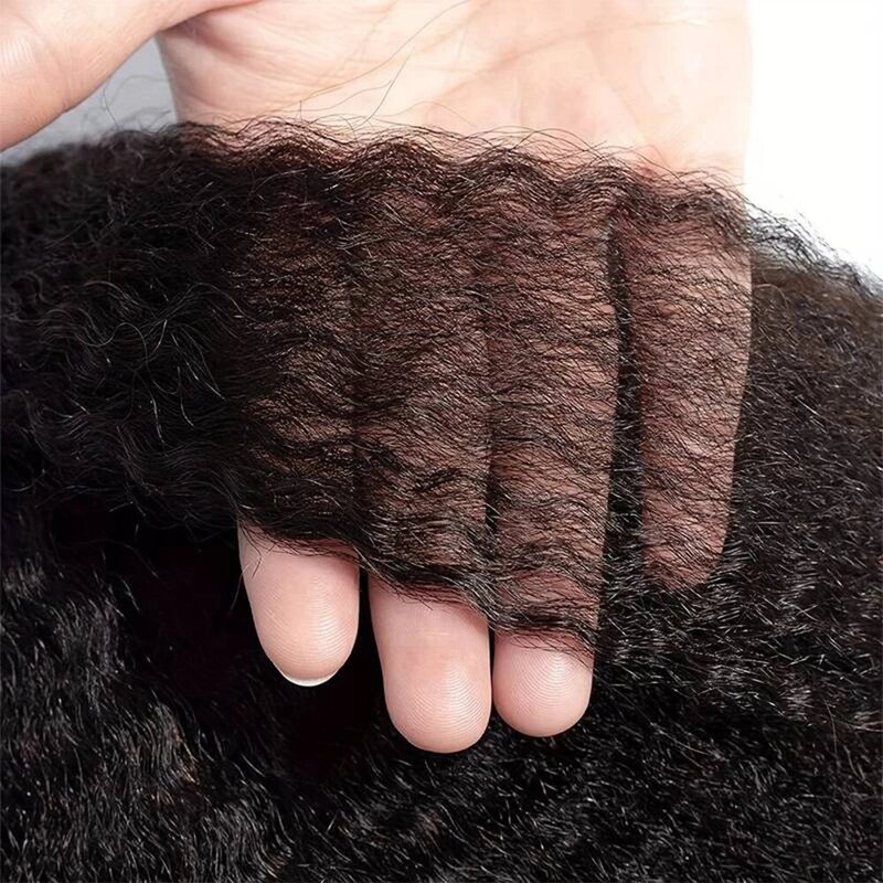 وصلة شعر مستقيمة غريبة للنساء ، شعر برازيلي ، لون أسود طبيعي ، 14-26 بوصة ، G ، 8