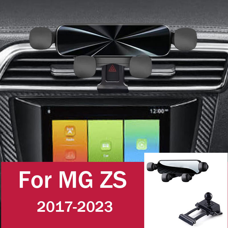 Support de téléphone portable par gravité pour voiture, support de support de téléphone portable, accessoires pour MG Motor MG ZS ZST 2023 2022 2021 2020 2019 2018 2017