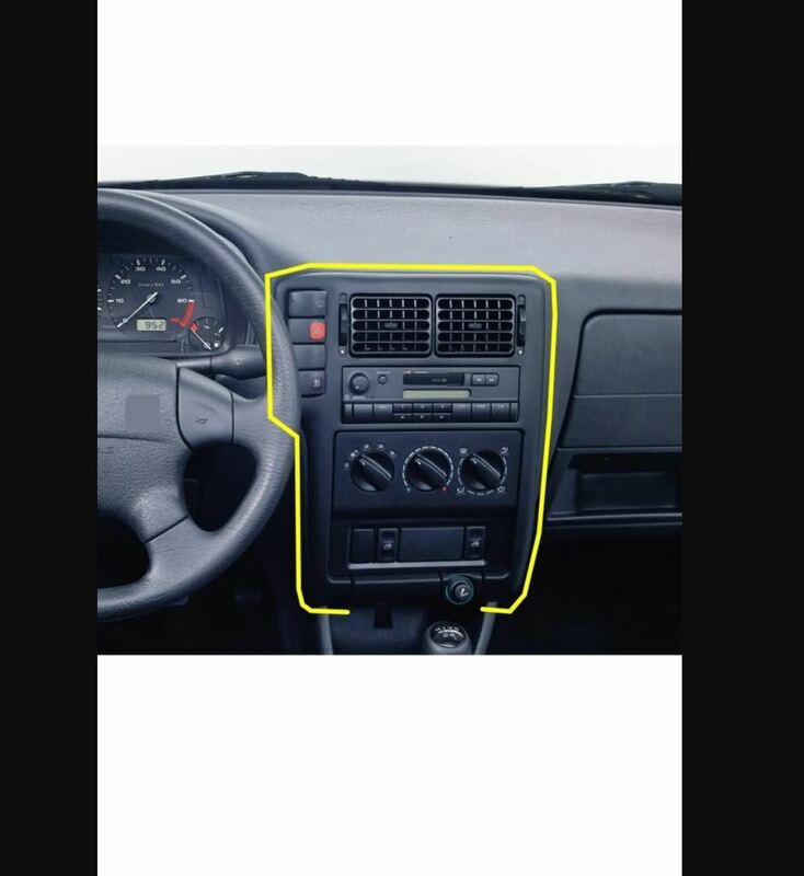 Auto Styling Spoiler Difusor Asas, Spoiler para Volkswagen Polo Classic 1996-1999, Front Glovebox Console Tape Frame, Peças de reposição, Carro