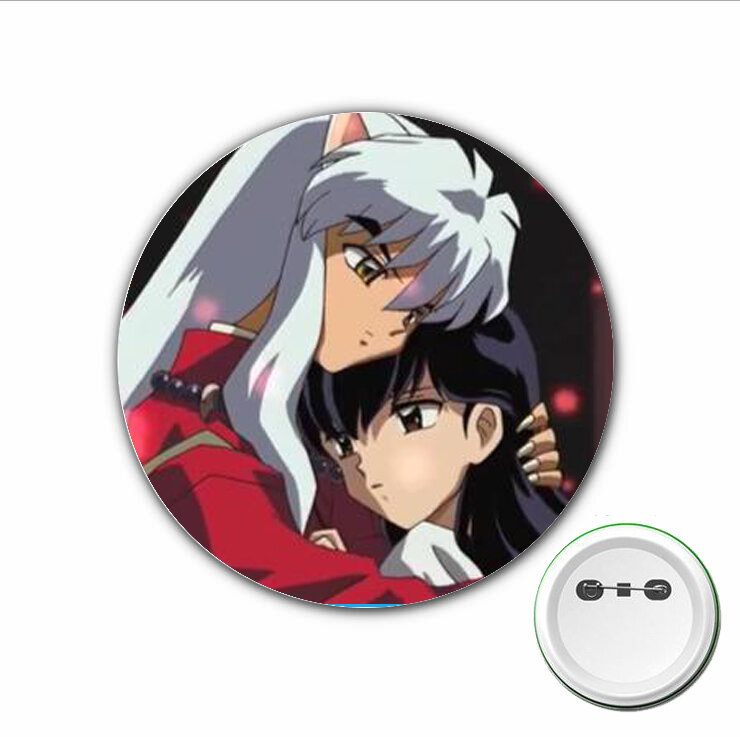 3 Stuks Anime Inuyasha Cosplay Badge Cartoon Spelden Broche Voor Kleding Accessoires Rugzakken Tassen Knoop Badges